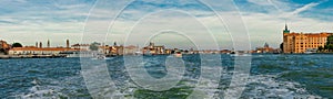 Panoramic view of Venice from the sea