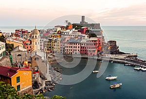Panoramic view of Vernazza - italy
