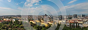 Panoramic view of Vienna from the Ferris wheel. Austria