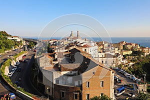 Panoramic view of Vietri sul Mare, the first town on the Amalfi