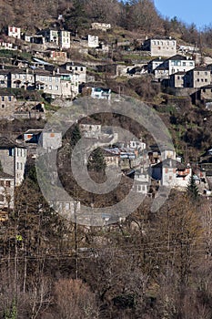 Panoramic view of village Kipoi, Zagori, Epirus, Greece