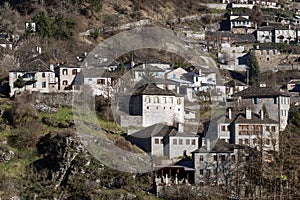 Panoramic view of village Kipoi, Zagori, Epirus, Greece