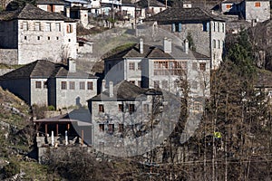 Panoramic view of village Kipoi, Zagori, Epirus, Greece