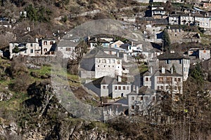 Panoramic view of village Kipoi, Zagori, Epirus, Greece