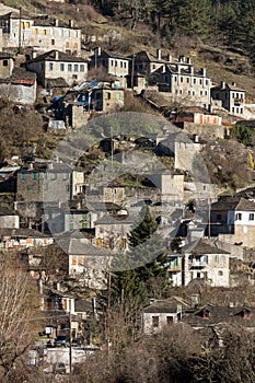 Panoramic view of village Kipoi, Zagori, Epirus, Greece