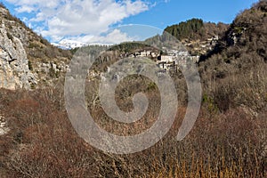 Panoramic view of village Kipoi, Zagori, Epirus, Greece