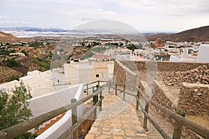 Panoramic view of the village of Nijar, Almeria, Spain photo