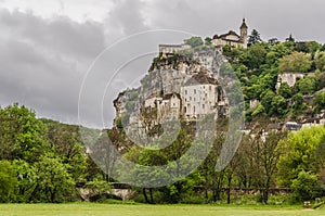 Panoramic view of the village of Rocamadour