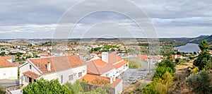 panoramic view of the village of Vila Velha de Rodao and the Tejo river. Aletejo, Portugal photo