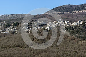 Panoramic view of village Vitsa, Zagori,, Greece