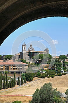 Panoramic view of Viterbo. Lazio. Italy.