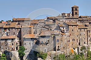 Panoramic view of Vitorchiano. Lazio. Italy.