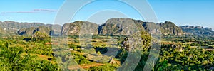 Panoramic view of the ViÃÂ±ales valley in Cuba photo