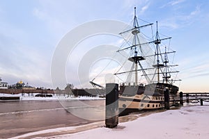 Panoramic view of Volkhov river and Kremlin, Novgorod The Great