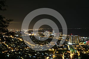 Panoramic view of Vung Tau from a high point of view