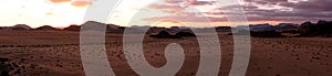 Panoramic View of Wadi Rum Desert, Jordan