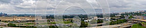 Panoramic view Washington DC . Washington Monument and the Pentagon