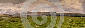 Panoramic View of Whernside in the Yorkshire Dales