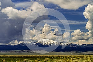 Panoramic View Of White Mountain Near California Highway 120