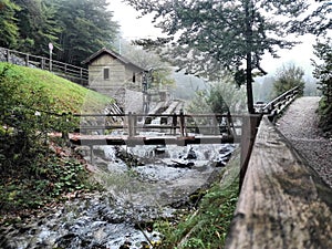 Woden house on the torrent