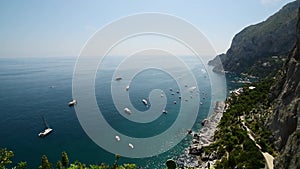 Panoramic view of world famous Amalfi coast