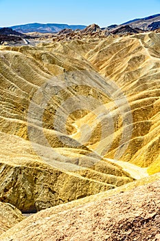 Panoramic view of zabriskie point