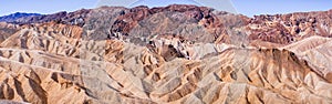 Panoramic view of Zabriskie Point in Death Valley National Park, California