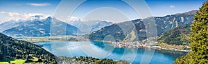 Panoramic view of Zell am See, Austria