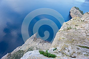 Panoramic viewpoint over Mediterranean sea