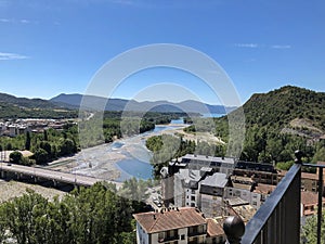 Panoramic views of Ainsa-Huesca photo