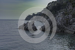 Panoramic views of the Amalfi coast, from the beach to the sea