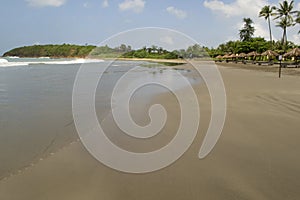 Panoramic views of the beach