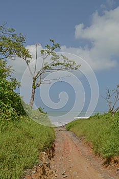 Panoramic views of the beach
