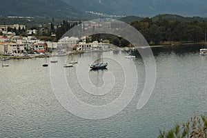 Panoramic views of the Greek island of Poros.