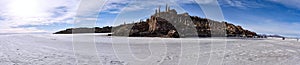 Panoramic views of the isolated Isla Incahuasi. Uyuni, Bolivia