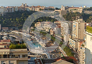 Panoramic views of Mediterranean coast and bay of photo