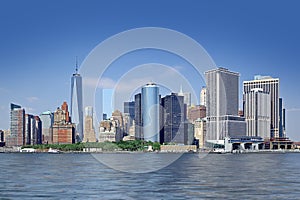Panoramic views of the New York City Manhattan