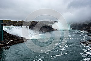 Panoramic views of Niagara falls