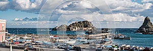 The port of Aci Trezza, Sicily, Italy photo