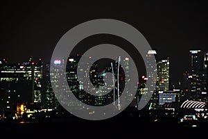 Panoramic views of the port and the city of Singapore during day and night. Kind of cargo and merchant vessels anchored.