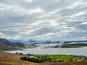 Panoramic views of Sutherland in the Scottish Highlands