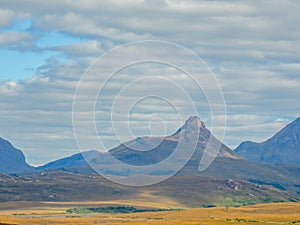 Panoramic views of Sutherland in the Scottish Highlands