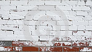 Panoramic Vintage Brick Background
