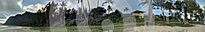 Panoramic of Waimanalo Beach