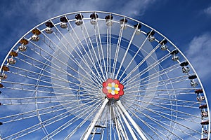 Panoramic wheel at Prater park Vienna