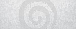 Panoramic white leather texture, background