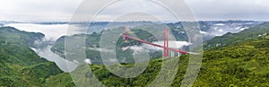 The panoramic of Yanchi River Bridge