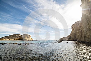 Panoramica de los cocedores beach, Spain photo