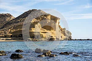 Panoramica de los cocedores beach, Spain photo