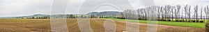 Panoramique landscape at Kyffhaeuser area in Thuringia photo